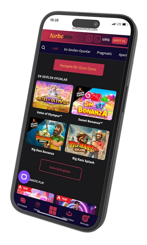 Turboslot mobil uygulamasını Android ve iOS'a yükleyin